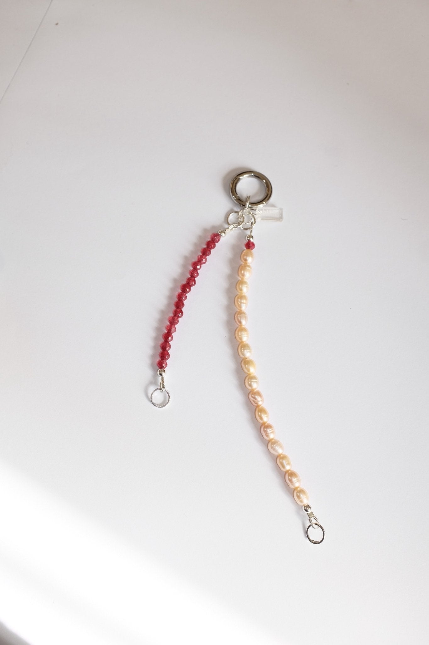 Sample Sale - 25 - Gem and pearl beaded charm - blóma!blóma!Sample