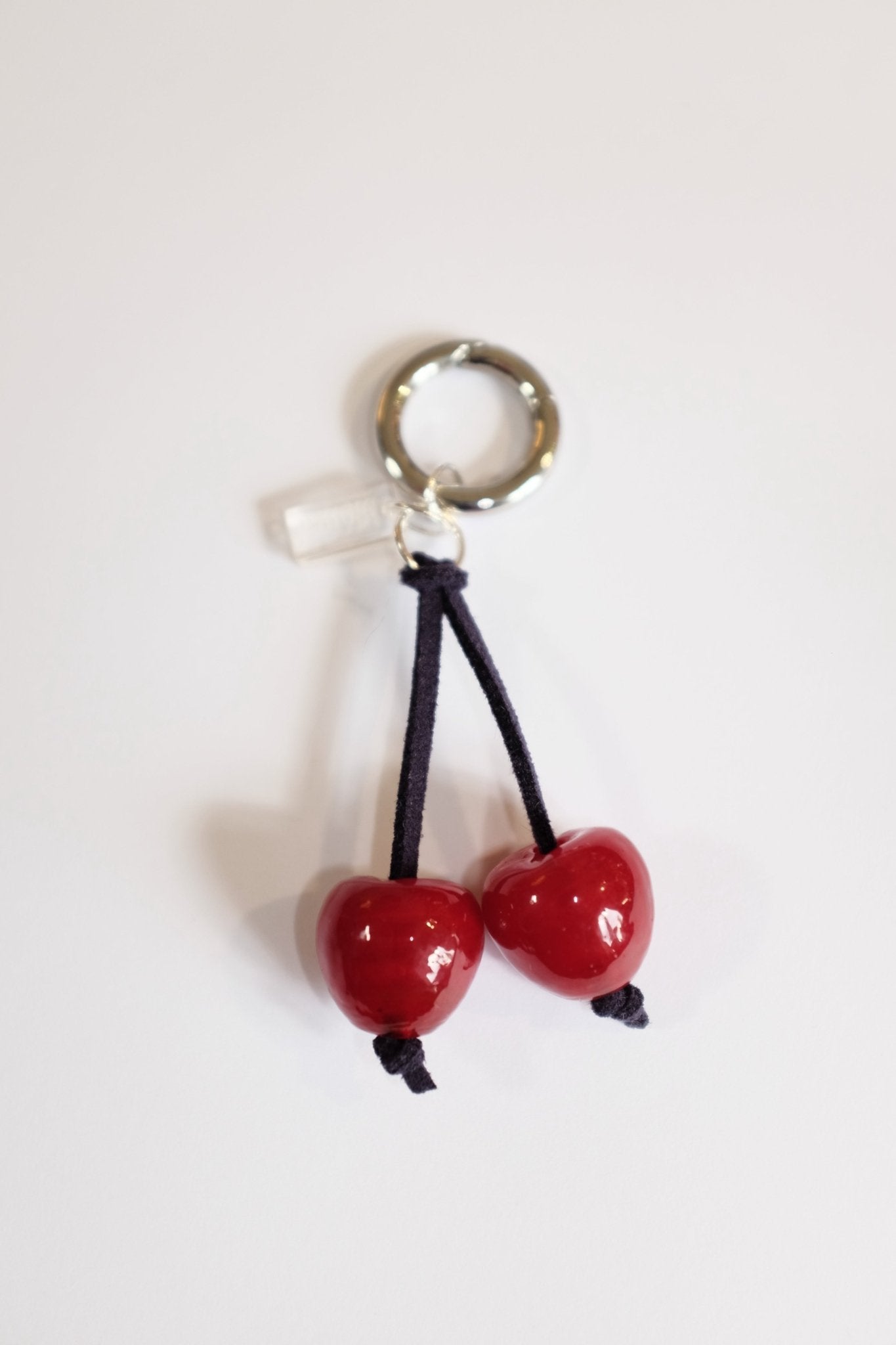 Sample Sale - 37 - Cherry Charm / keyring - blóma!Navyblóma!SampleNavy