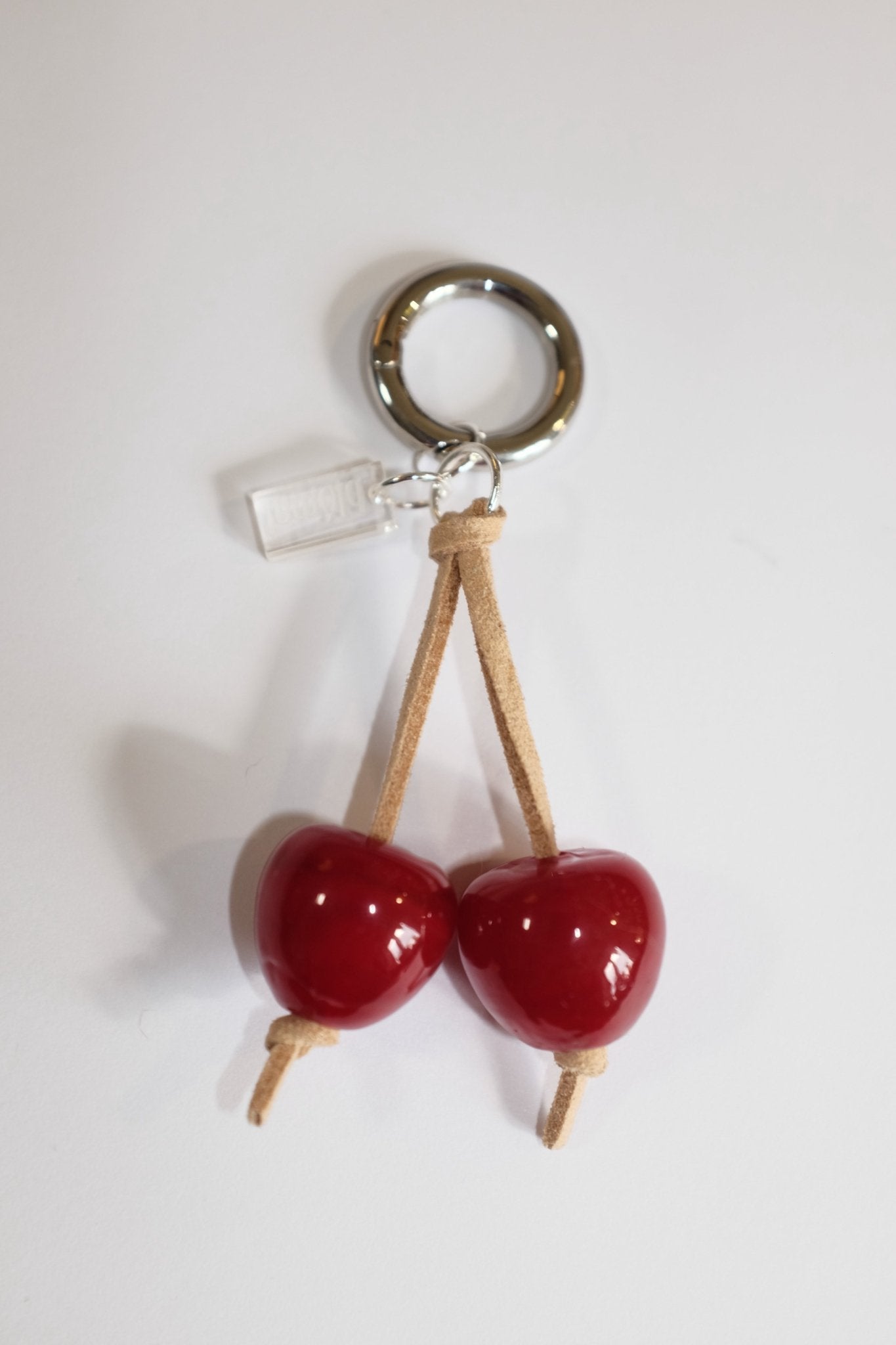 Sample Sale - 37 - Cherry Charm / keyring - blóma!Navyblóma!SampleNavy