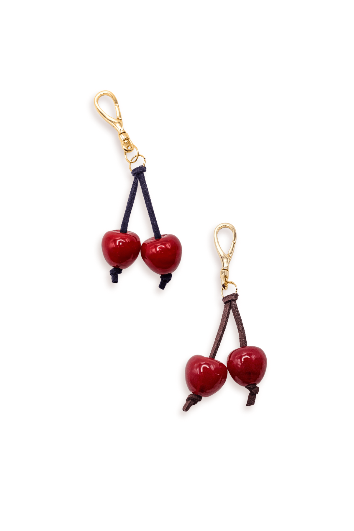 Cherry Charm Keyring - blóma!Navyblóma!SampleNavy