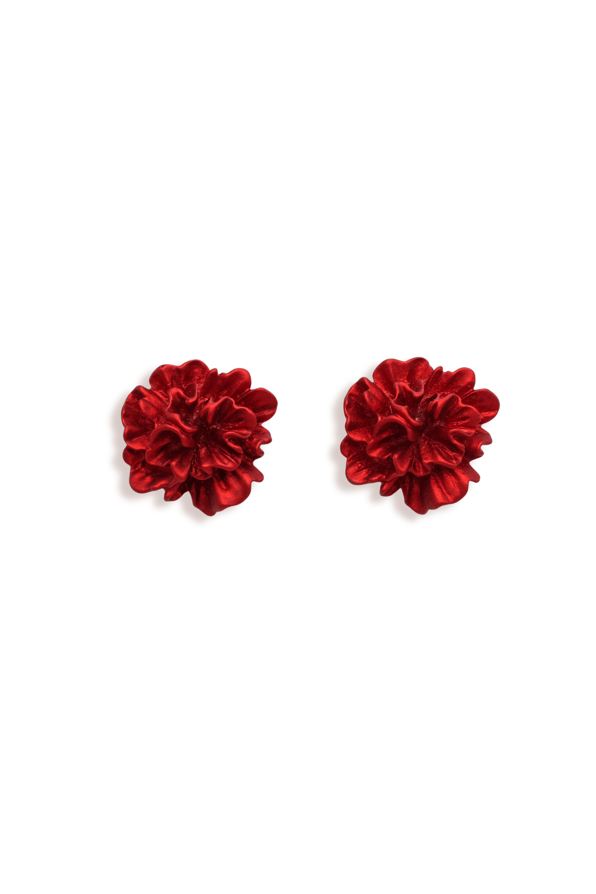 Deep Red Peony Studs - blóma!Sunny Yellowblóma!EarringsSunny Yellow