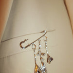 Flower stem broach - blóma!Goldblóma!BroachGold