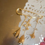 Flower stem broach - blóma!Goldblóma!BroachGold