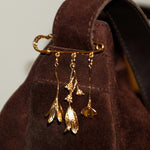 Flower stem broach - blóma!Goldblóma!BroachGold