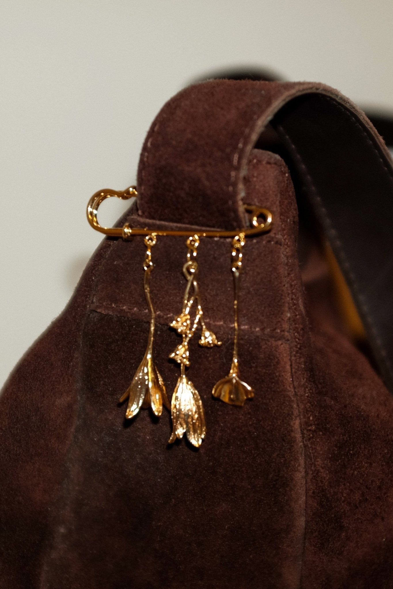 Flower stem broach - blóma!Goldblóma!BroachGold