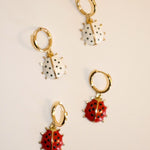 Ladybird Charm Mini Hoops - blóma!Redblóma!EarringsRed