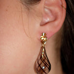 Mocha Drop earrings - blóma!blóma!