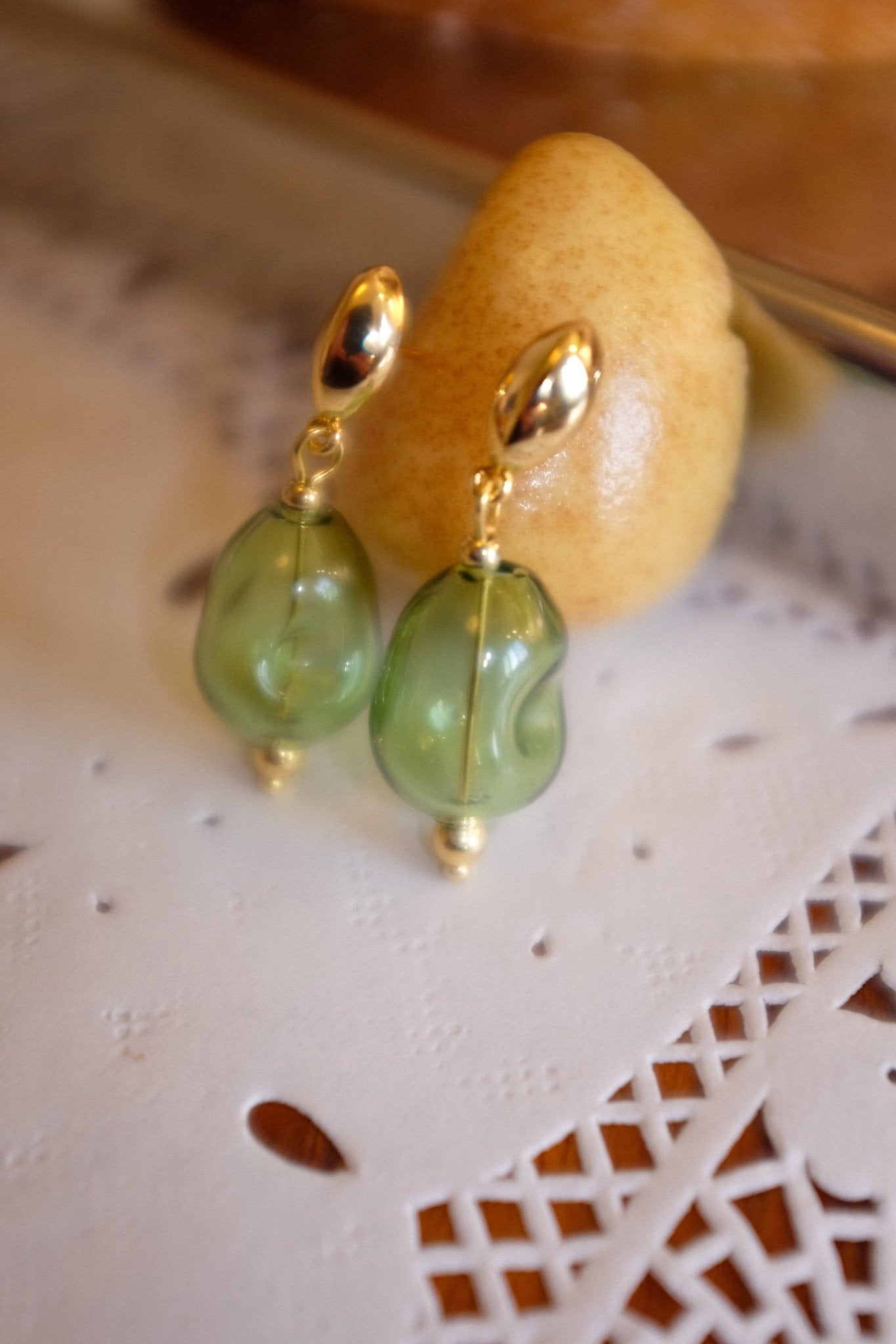 Pear Drop Earrings - blóma!blóma!