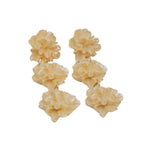 Peony x3 Drop Stud Earrings - blóma!blóma!Earrings