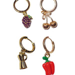 Pick n Mix Charm Hoop Earrings (single) - blóma!Moka Potblóma!EarringsMoka Pot