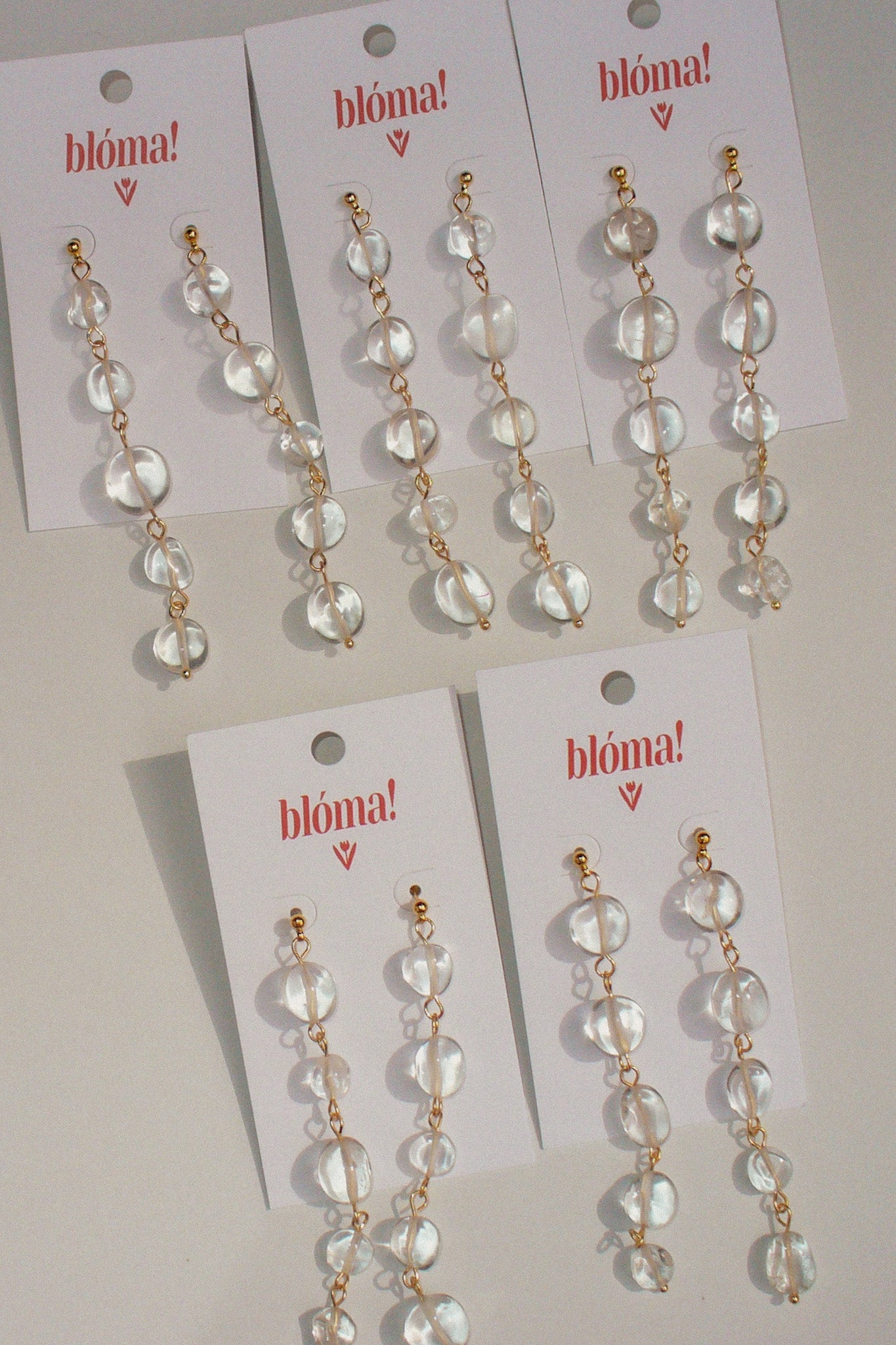 Quartz Nugget Earrings - blóma!Goldblóma!EarringsGold