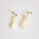 Sample Sale - 13 - shell bead studs - blóma!blóma!Sample