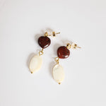 Sample Sale - 21 - deep red gem heart studs - blóma!blóma!Sample