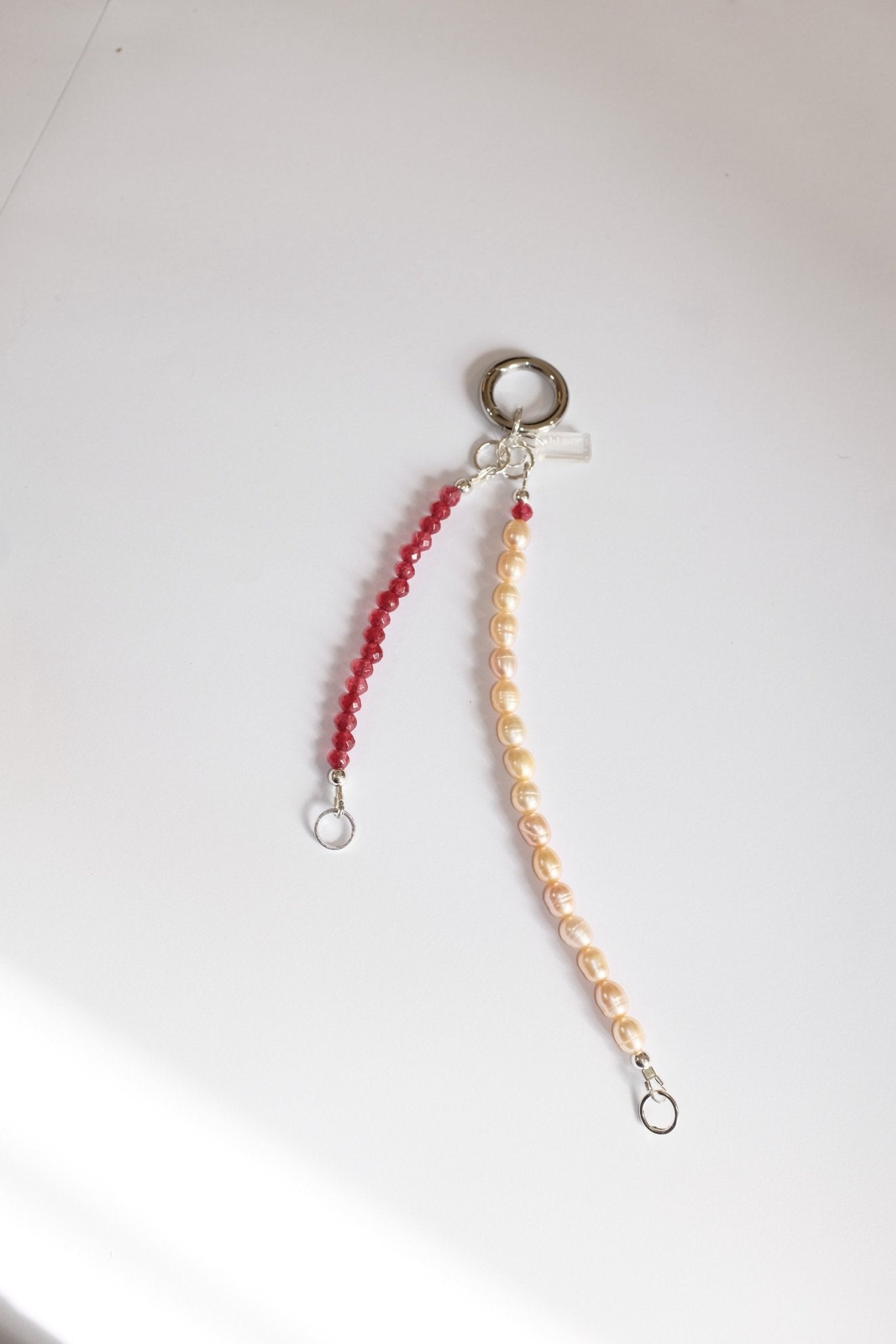 Sample Sale - 25 - Gem and pearl beaded charm - blóma!blóma!Sample