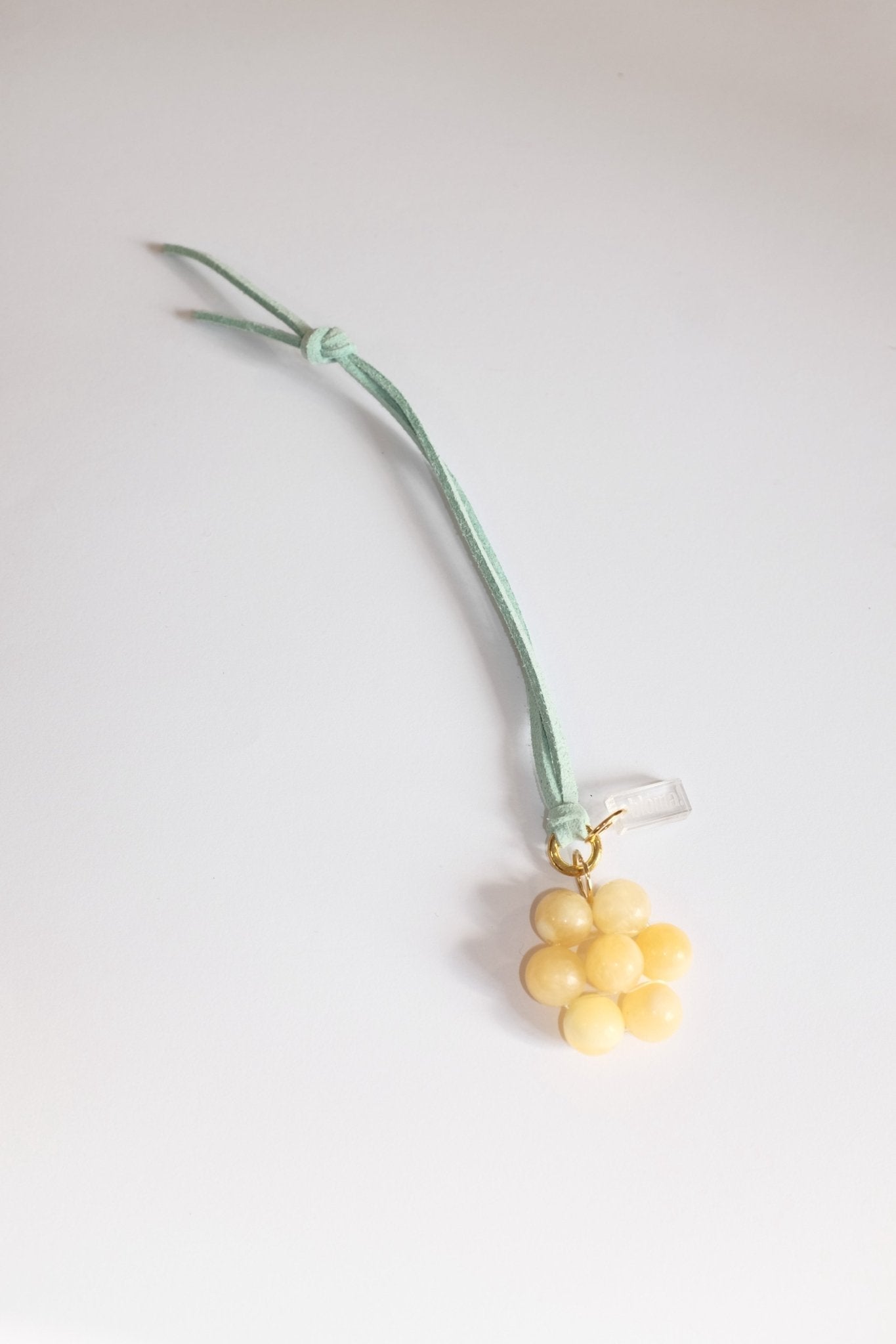 Sample Sale - 27 - Butter yellow Gem daisy charm - blóma!blóma!Sample