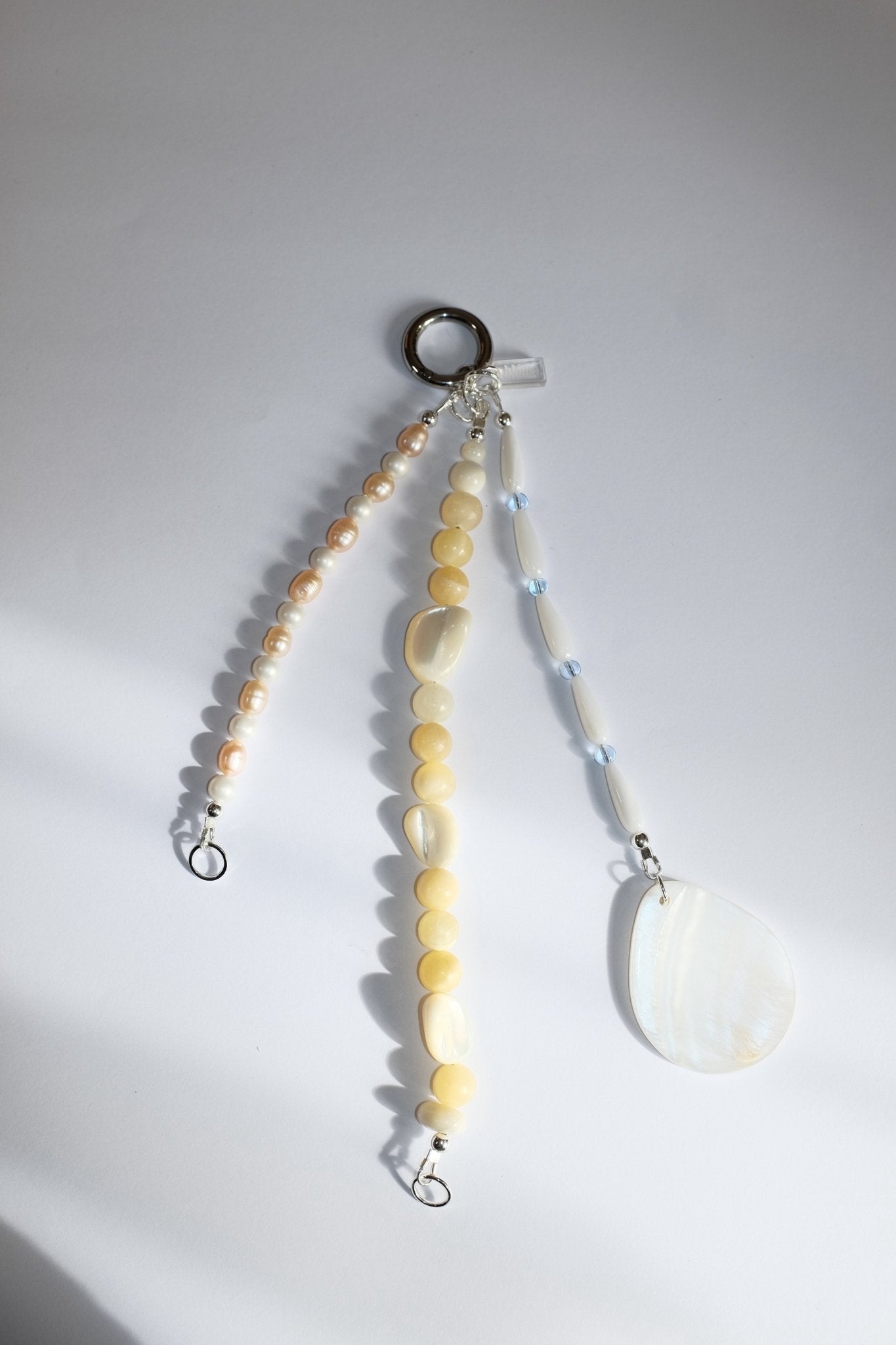 Sample Sale - 36 - Pastel beaded stand bag charm - blóma!blóma!Sample