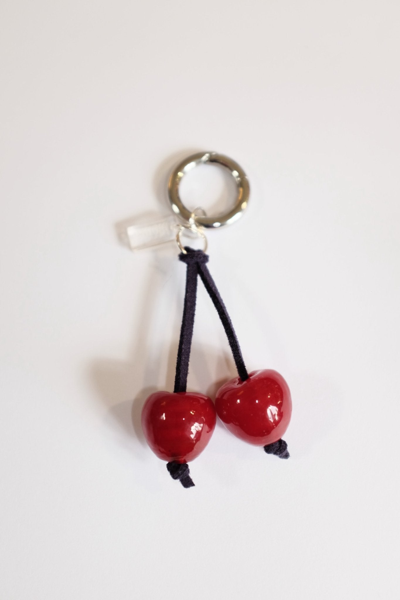 Sample Sale - 37 - Cherry Charm / keyring - blóma!Navyblóma!SampleNavy