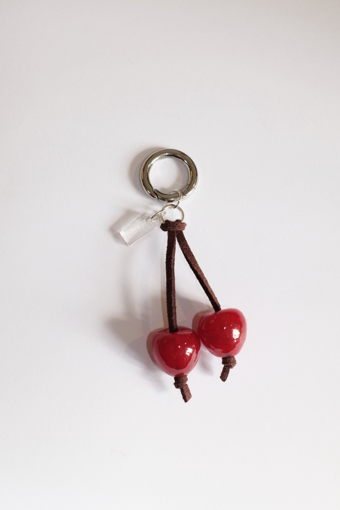 Sample Sale - 37 - Cherry Charm / keyring - blóma!Navyblóma!SampleNavy