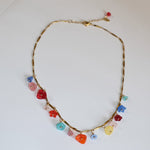 Sample Sale - 41 - wildflower bead charm necklace - blóma!blóma!Sample
