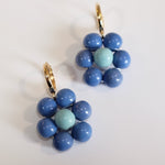 Sample Sale - 5 - Blue Daisy Earrings - blóma!blóma!Sample