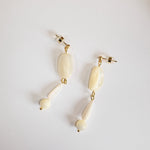 Sample Sale - 8 - shell drop charm studs - blóma!blóma!Sample