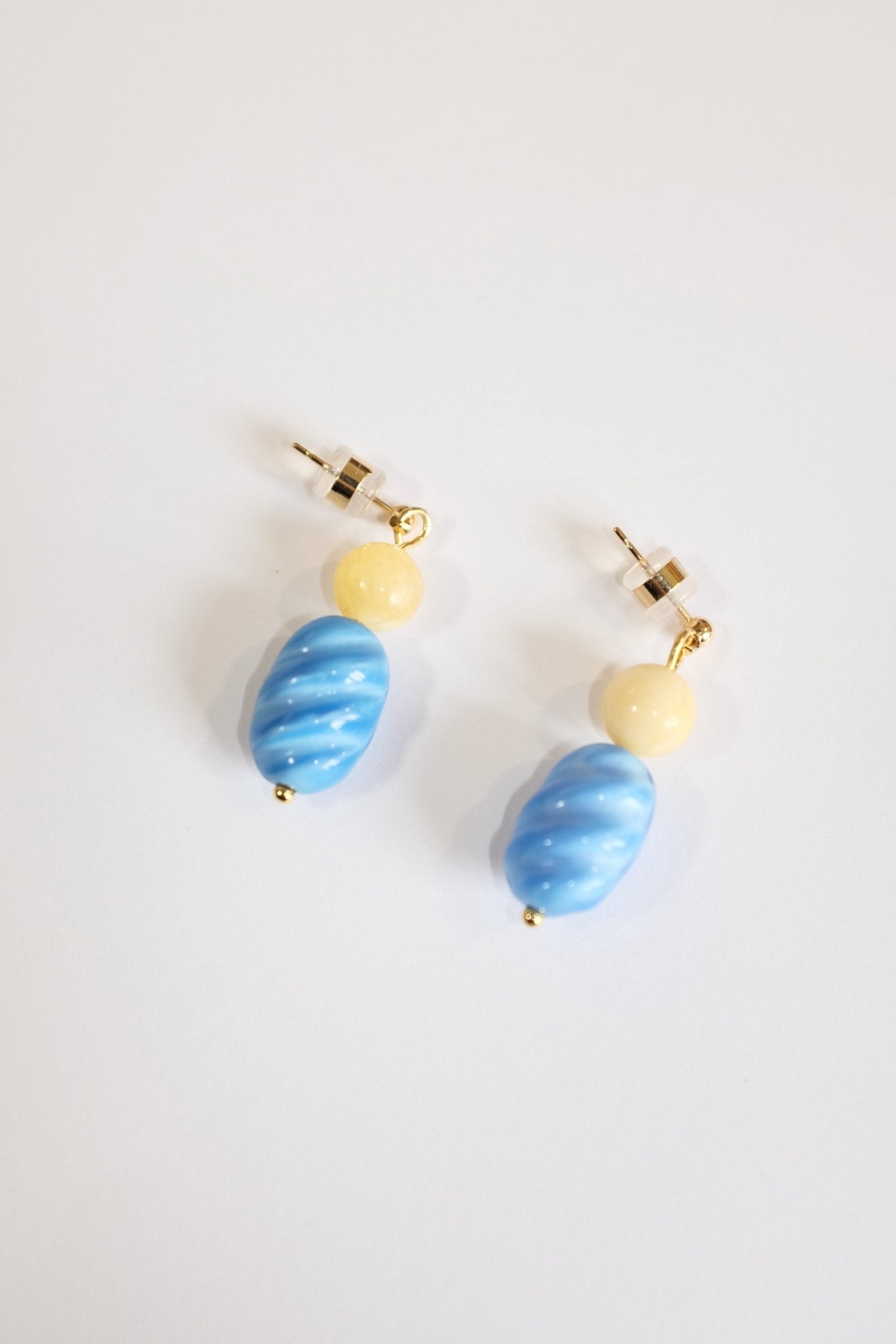Sample Sale - 9 - yellow and blue studs - blóma!blóma!Sample