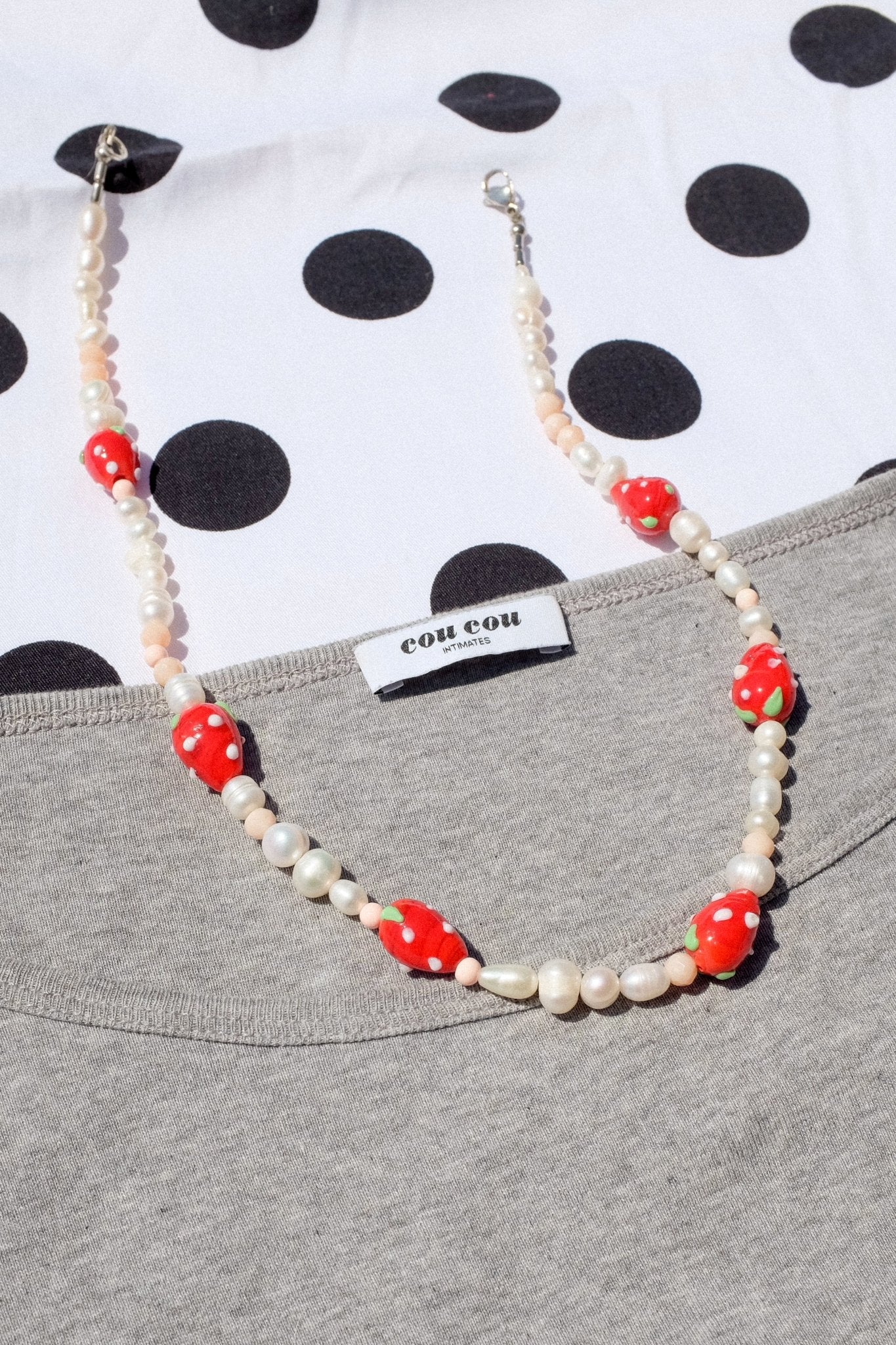 Strawberry Necklace - blóma!Freshwater pearlsblomashopNecklaceFreshwater pearls