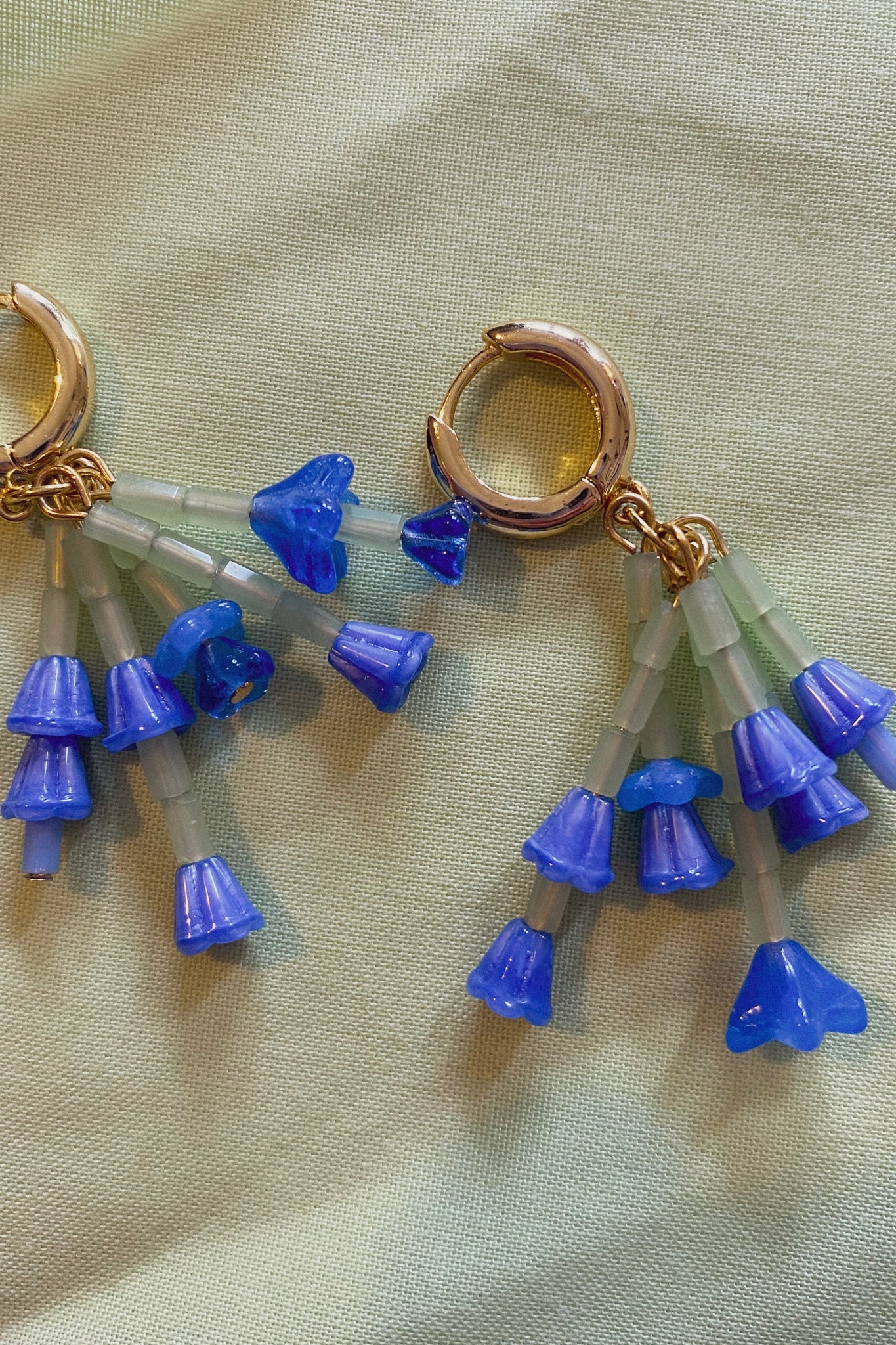 Bluebell Bouquet Mini Hoop Earrings - blóma!GoldblomashopEarringsGold