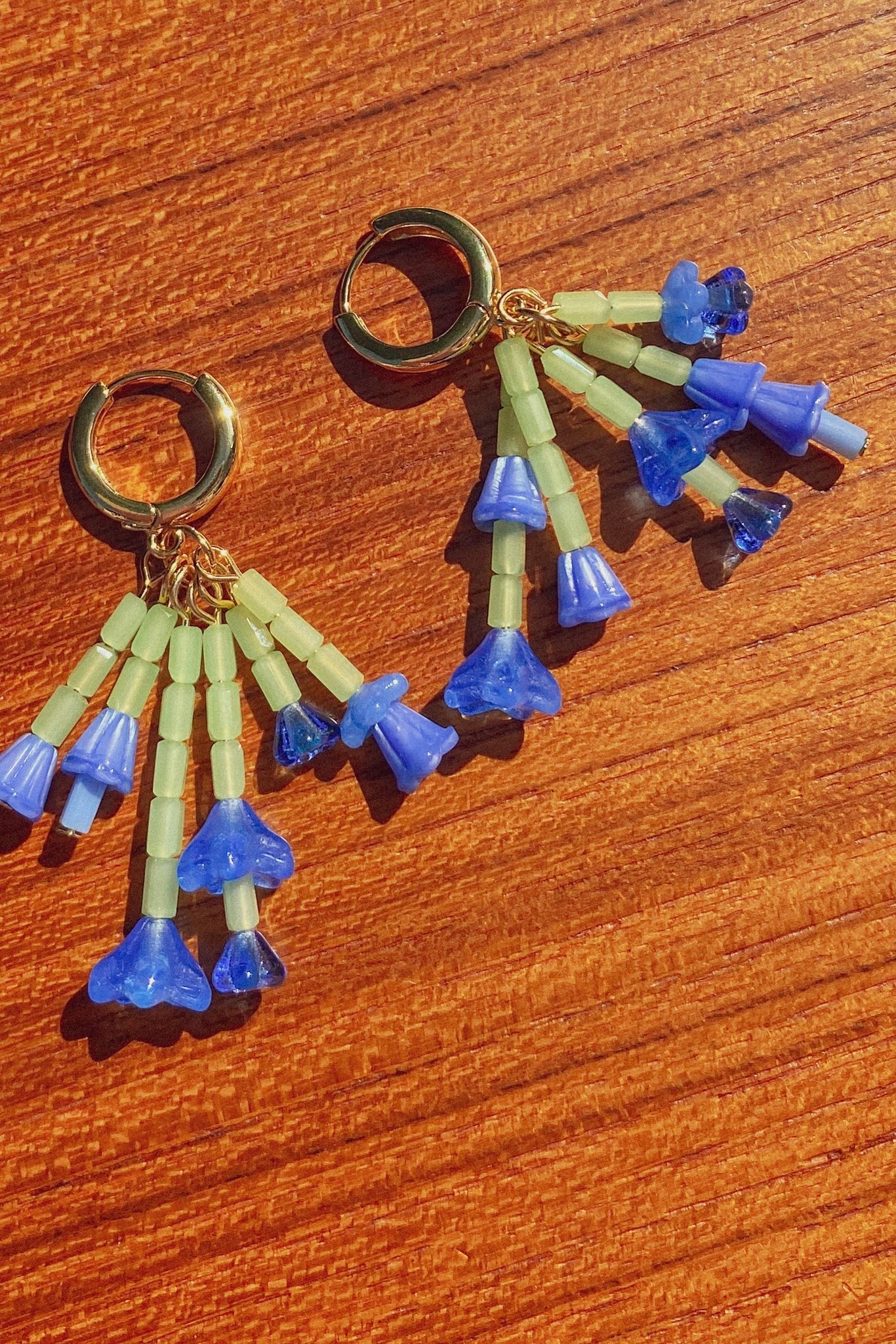 Bluebell Bouquet Mini Hoop Earrings - blóma!GoldblomashopEarringsGold