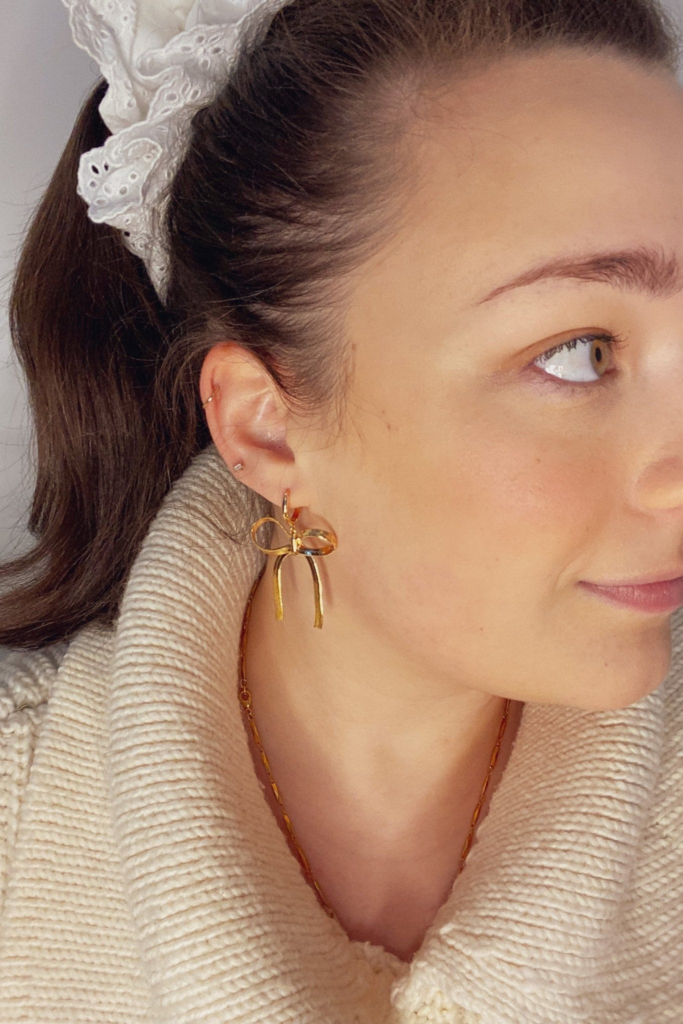 Bow Mini hoops - blóma!Goldblóma!EarringsGold