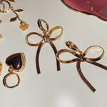 Bow Mini hoops - blóma!Goldblóma!EarringsGold