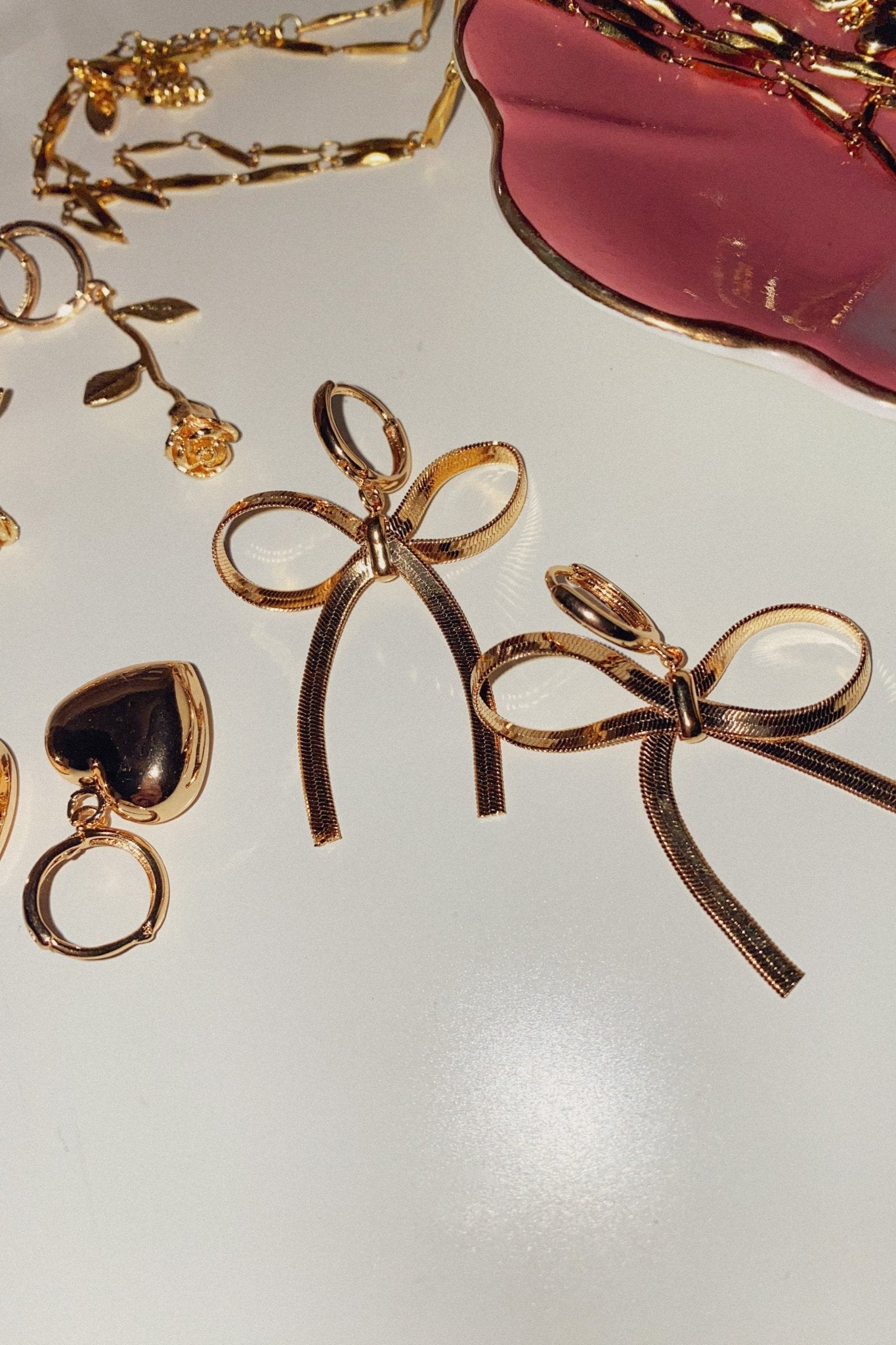 Bow Mini hoops - blóma!Goldblóma!EarringsGold