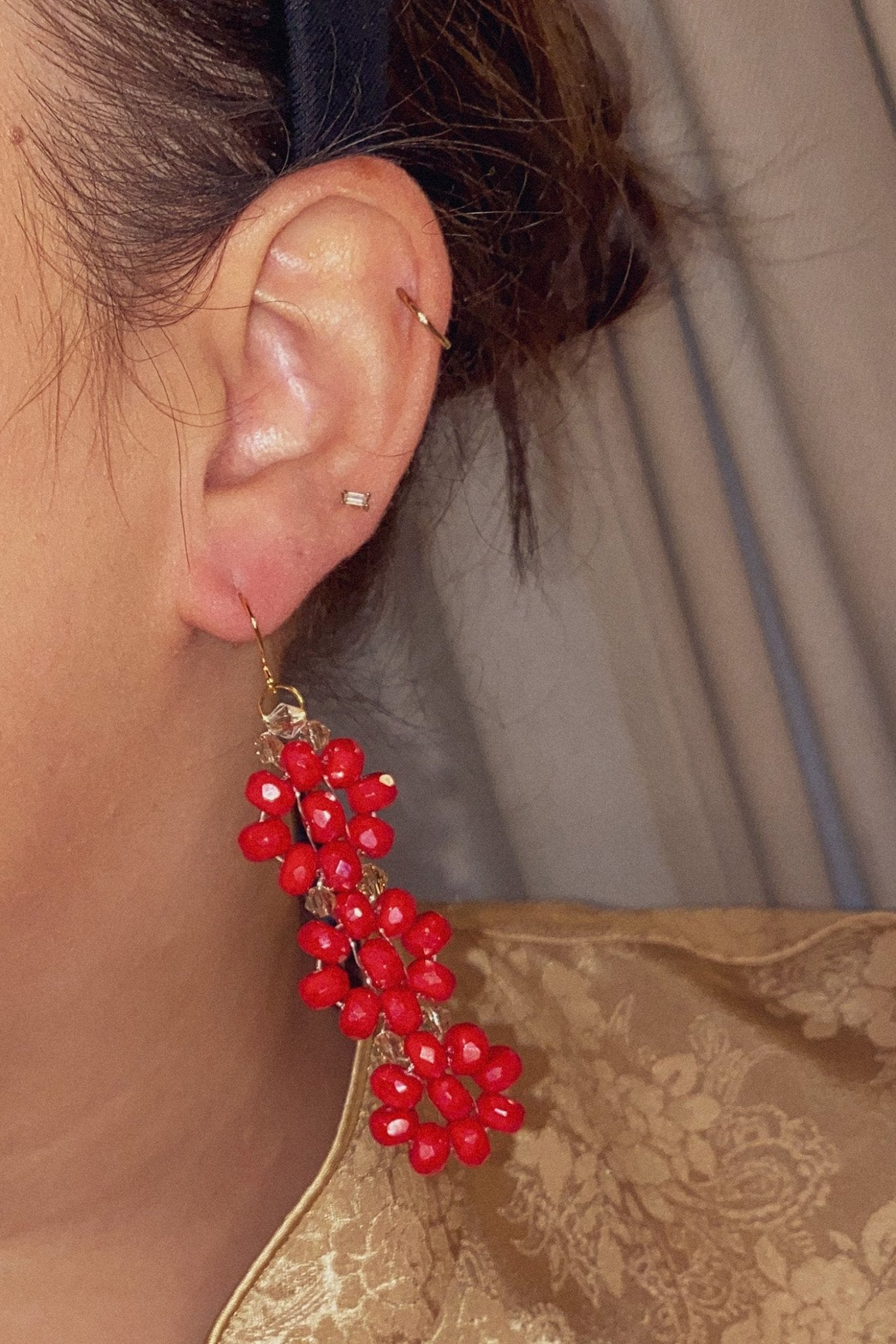 Poinsettia Earrings - blóma!GoldblomashopEarringsGold