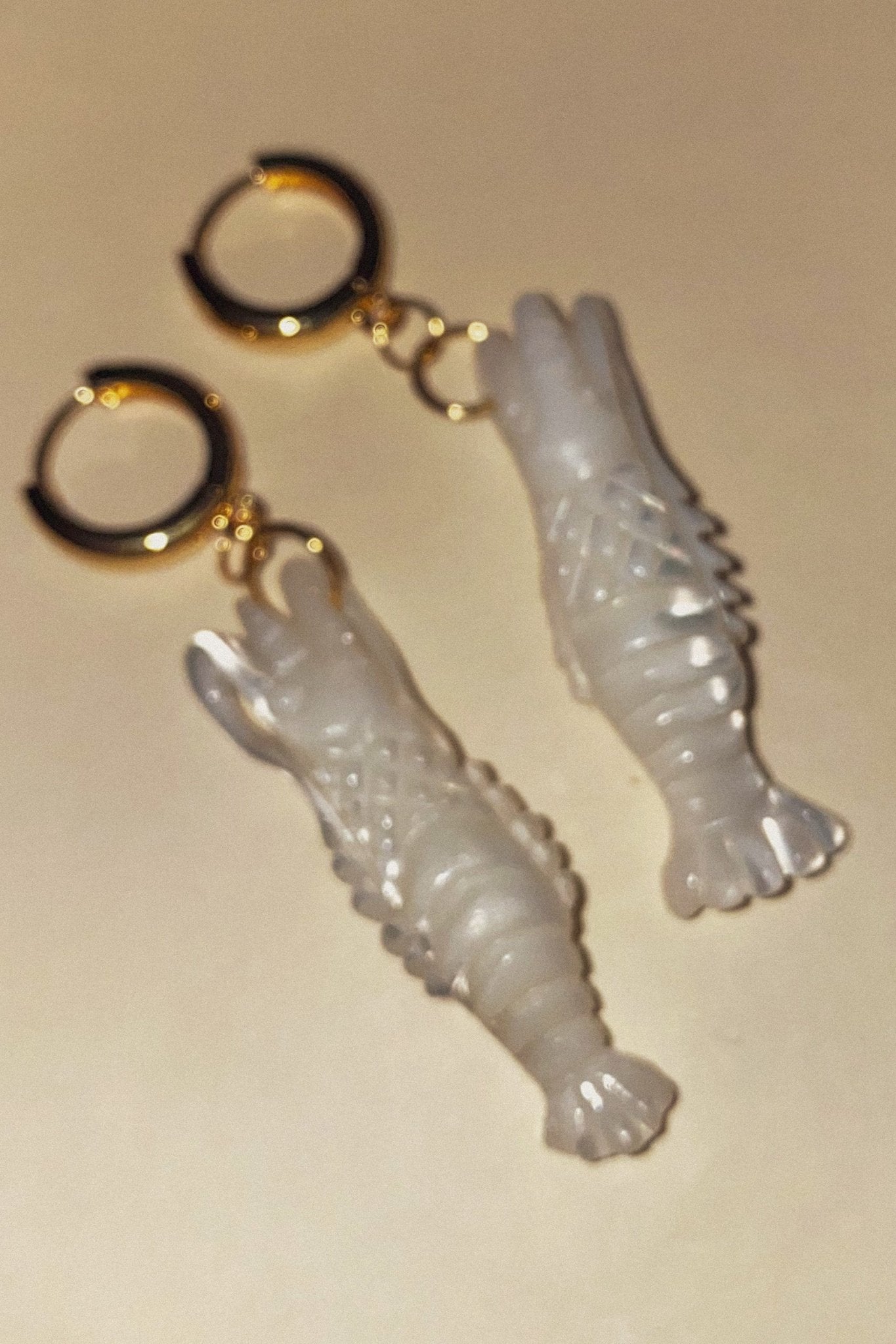 Prawn Earrings - blóma!blóma!Earrings