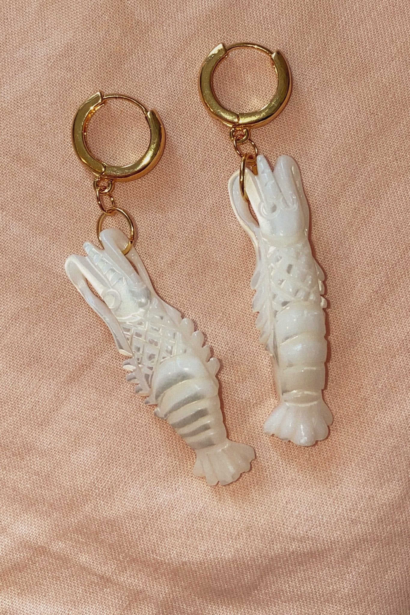 Prawn Earrings - blóma!blóma!Earrings