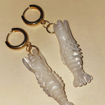 Prawn Earrings - blóma!blóma!Earrings