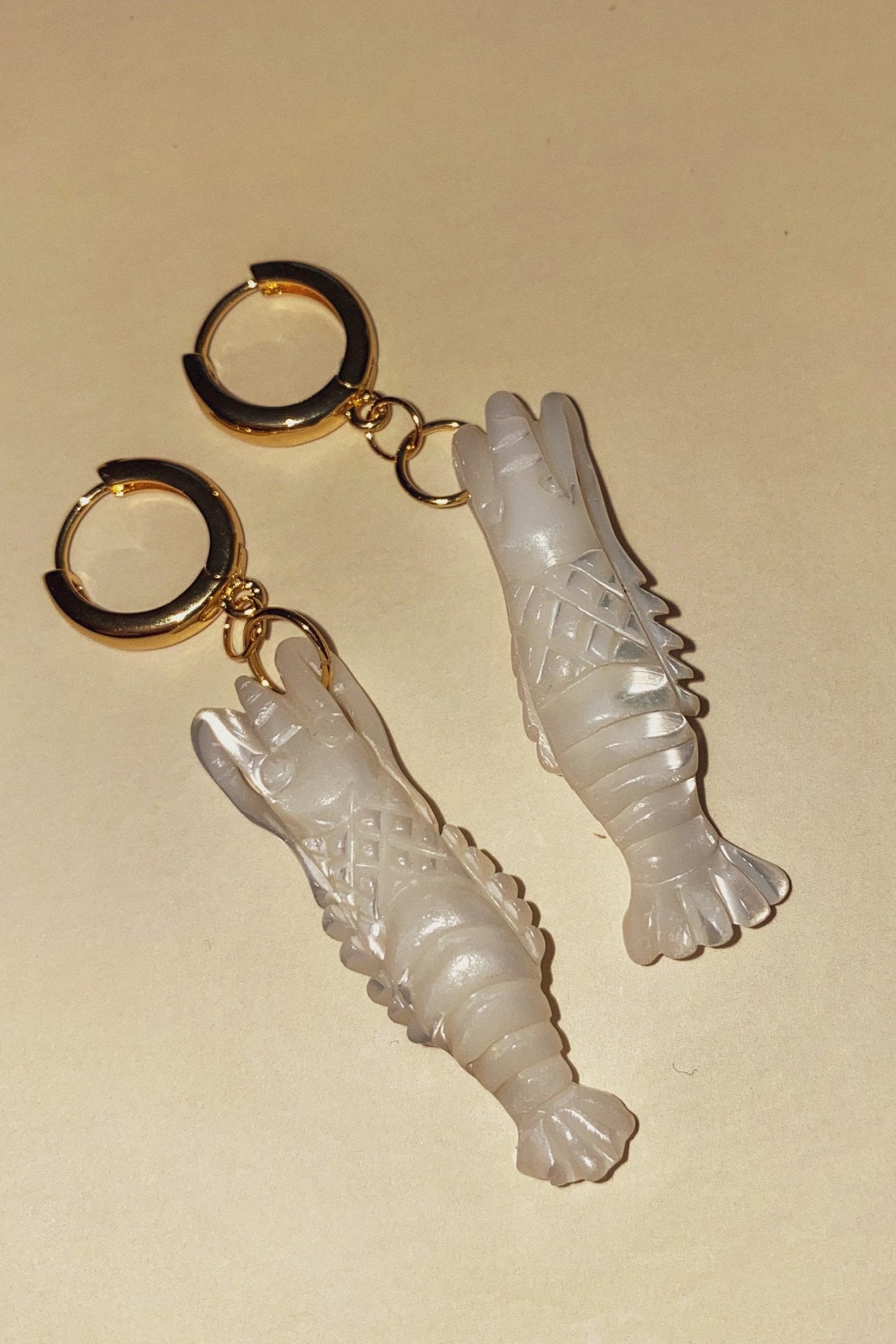 Prawn Earrings - blóma!blóma!Earrings