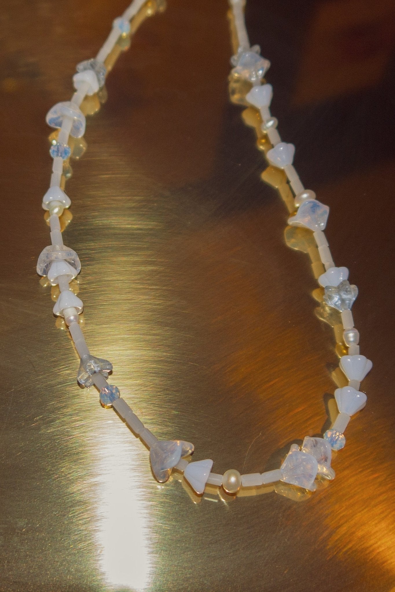 Snowdrop Garland Necklace - blóma!blóma!