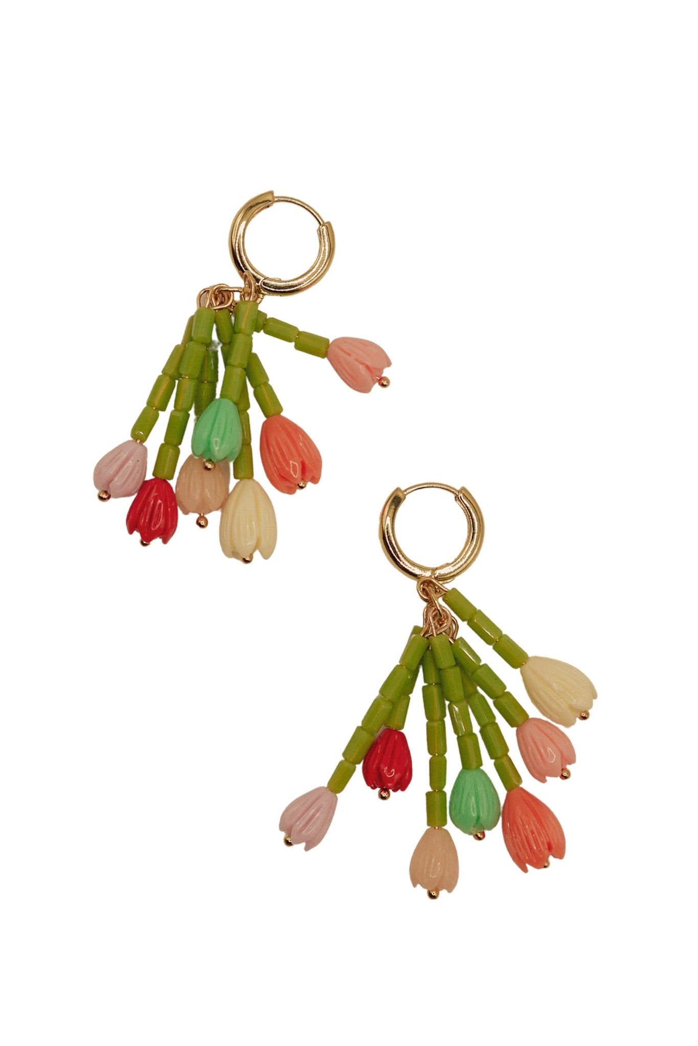 Tulip Bouquet Mini Hoop Earrings - blóma!GoldblomashopEarringsGold