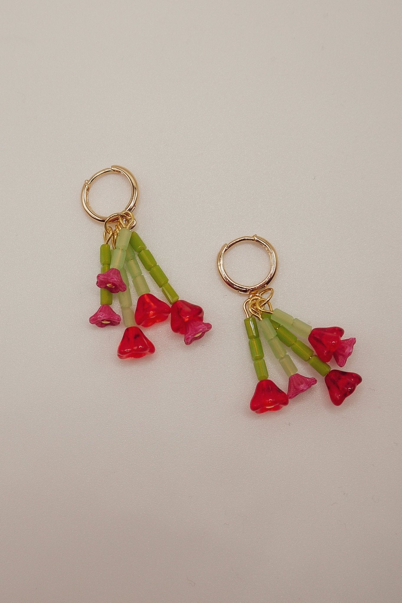 Valentine Bouquet Mini Hoop Earrings - blóma!GoldblomashopEarringsGold